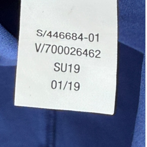 Athleta Sole Blue Mesh Yoke Drawstring Waist Sleeveless Dress Size 12 - Picture 7 of 12